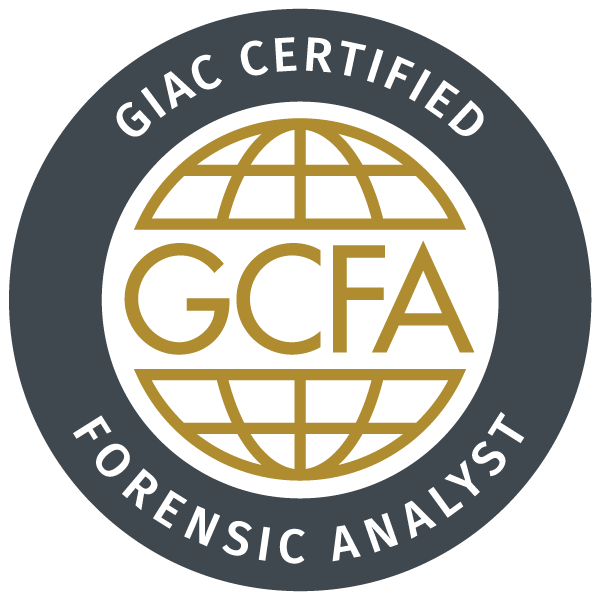 GCFA Badge